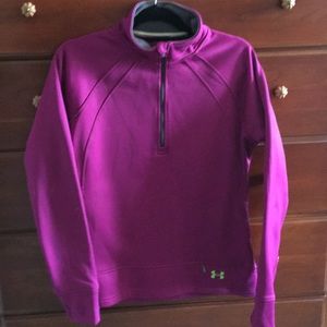 UNDER ARMOUR semi-fitted half zip sweatshirt - L
